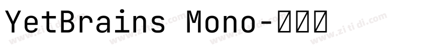 YetBrains Mono字体转换